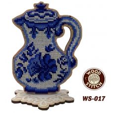 WS-017 Серия Гжель. Кувшин. Набор для вышивки WoodStitch