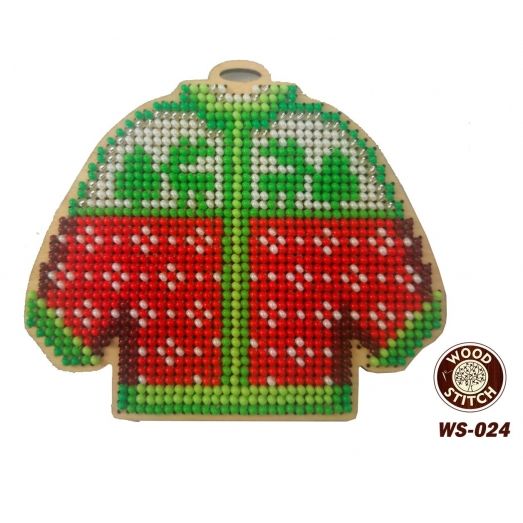 WS-024 Елочная игрушка. Набор для вышивки WoodStitch