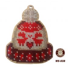 WS-038 Елочная игрушка. Набор для вышивки WoodStitch