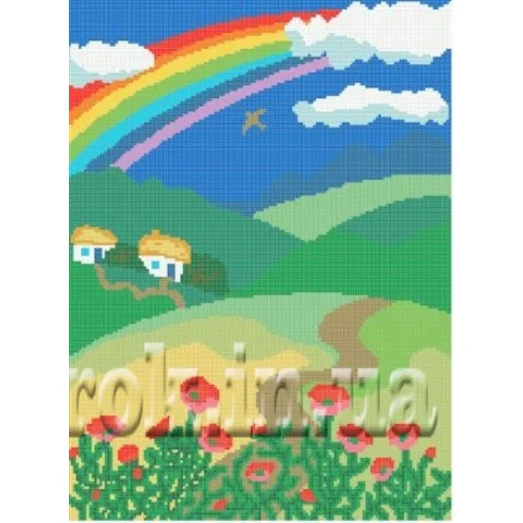 СКВ-077 Радуга над полями. Схема для вышивки бисером. Княгиня Ольга