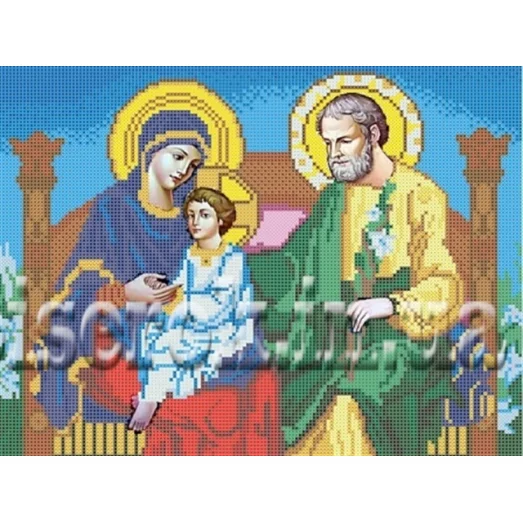 КРМ-10 Святое семейство. Схема для вышивки бисером ТМ Княгиня Ольга