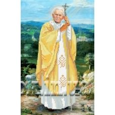 КРМ-16 Папа Римский Иоанн Павел  II. Схема для вышивки бисером ТМ Княгиня Ольга
