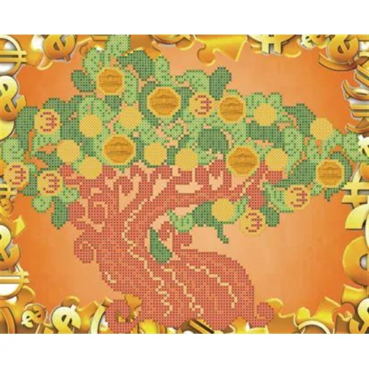 СКМ-129 Денежное дерево. Схема для вышивки бисером. Княгиня Ольга