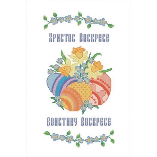 ХВВ-027 Пасхальный рушник (рус) для вышивки. ТМ Княгиня Ольга