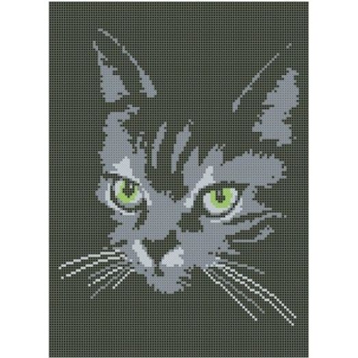 СКМ-056 Черная кошка. Схема для вышивки бисером. Княгиня Ольга