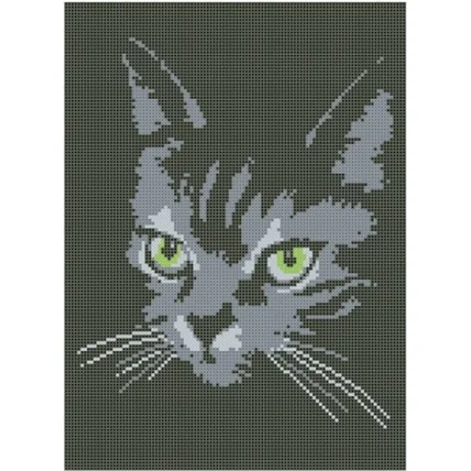 СКМ-056 Черная кошка. Схема для вышивки бисером. Княгиня Ольга