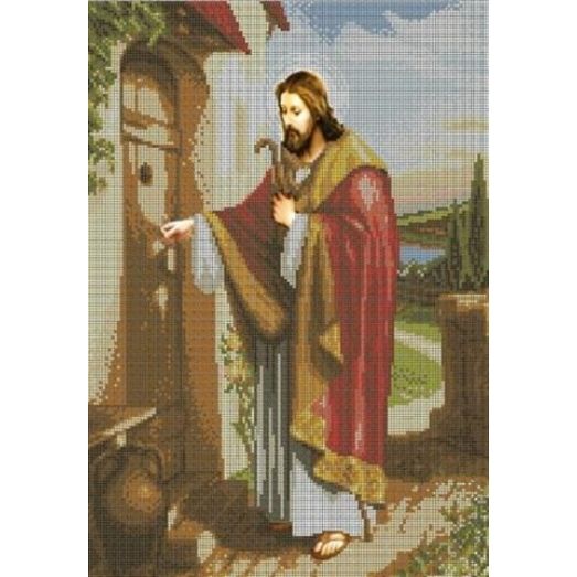 КРВ-01 Иисус,стучащий в дверь. Схема для вышивки бисером ТМ Княгиня Ольга