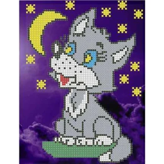 СД-029 Волк  и луна. Схема для вышивки бисером. Княгиня Ольга