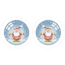 СКМ-141 Новогодняя игрушка. Схема для вышивки бисером. Княгиня Ольга