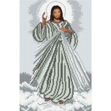 КРМ-47 Иисус, уповаю на тебя. Схема для вышивки бисером ТМ Княгиня Ольга