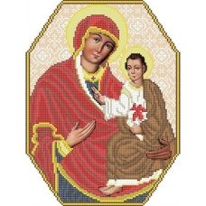 КРМ-50 Пресвятая Богородица "Милосердия двери". Схема для вышивки бисером ТМ Княгиня Ольга