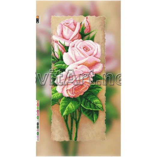 А-112 (29*60) ХОЛСТ. Розы. Схема для вышивки бисером СвитАрт 