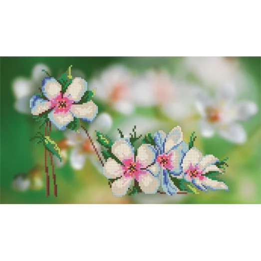 БИС-2310 Яблоневый цвет. Туфелька. Схема для вышивки бисером Арт Лар