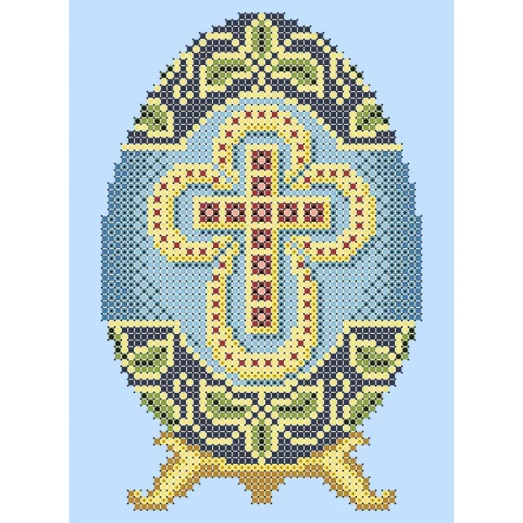 ФЧК-5041 Яйцо Фаберже (Золотой крест). Схема для вышивки бисером Феникс