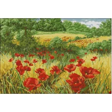 ФПК-2113 Маковые степи. Схема для вышивки бисером Феникс
