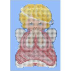 ФПК-5058 Ёлочная игрушка-ангелочек (девочка). Схема для вышивки бисером Феникс 