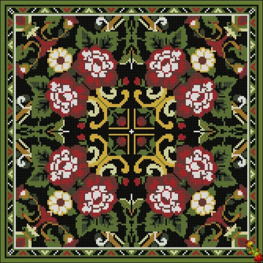 ФПК-3287 Цветочный калейдоскоп. Заготовка под подушку Феникс