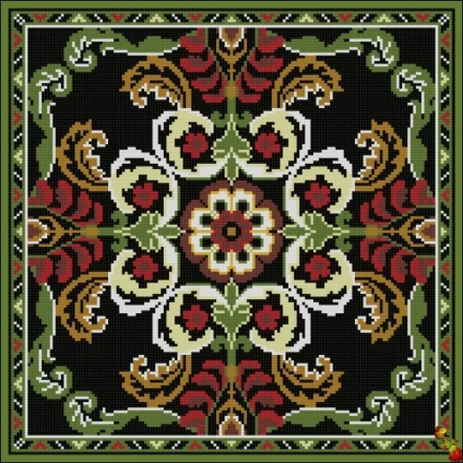 ФПК-3288 Растительный калейдоскоп. Заготовка под подушку Феникс