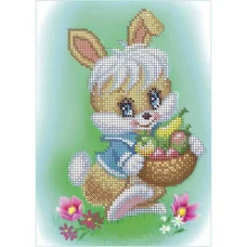 А5-Д-130 Зайка с фруктами. Схема для вышивки бисером ТМ Acorns