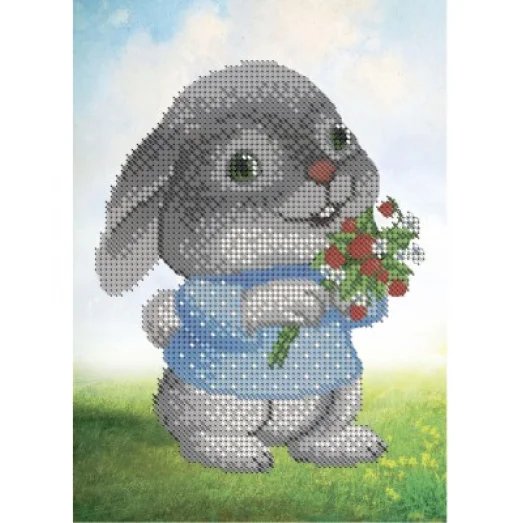 А5-Д-024 Зайка. Схема для вышивки бисером ТМ Acorns