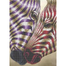 А3-К-622 Зебры. Схема для вышивки бисером ТМ Acorns