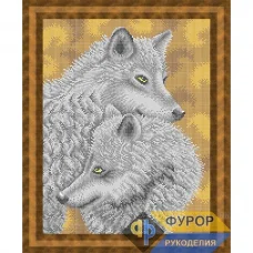 ФР-ЖБп3-086-1 Пара волков. Схема для вышивки бисером ТМ Фурор Рукоделия