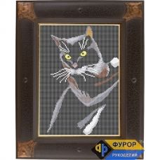 ФР-ЖБп4-002 Черный кот. Схема для вышивки бисером ТМ Фурор Рукоделия
