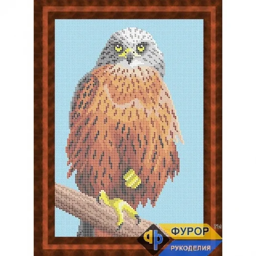 ФР-ЖБп4-013 Сова. Схема для вышивки бисером ТМ Фурор Рукоделия