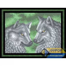 ФР-ЖБп4-038-1 Серые волки. Схема для вышивки бисером ТМ Фурор Рукоделия