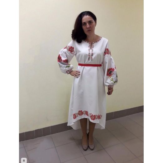 ПЛБ-012 Пошитое женское платье Бохо для вышивки. ТМ Красуня