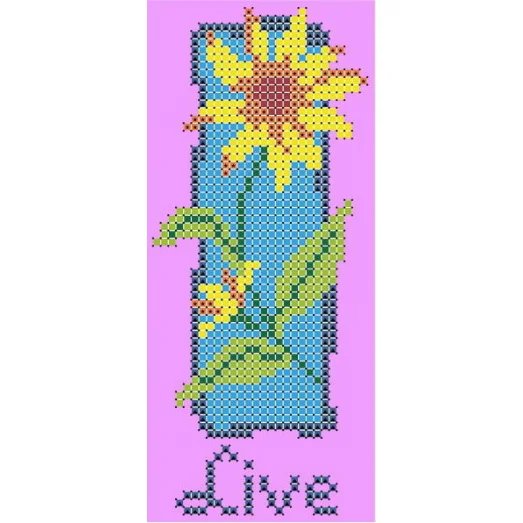 ФЧК-6088 Рецепт счастья. Живи. Схема для вышивки бисером Феникс