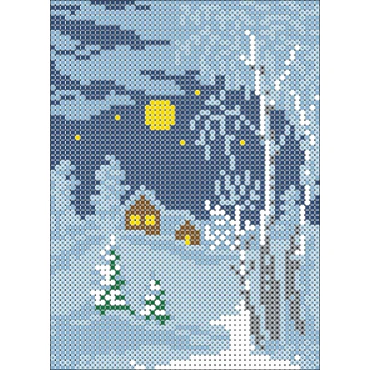 ФПК-5004 Зимушка. Схема для вышивки бисером Феникс